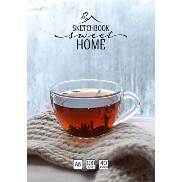 Скетчбук А6 4680088457611 40л. Soft Touch Sweet Home Tea