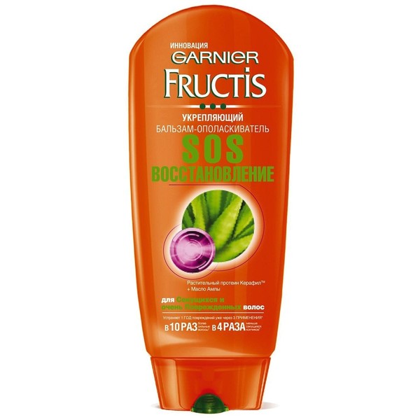 Бальзам-ополаскиватель для волос GARNIER FRUCTIS SOS Восстановление 200 мл.