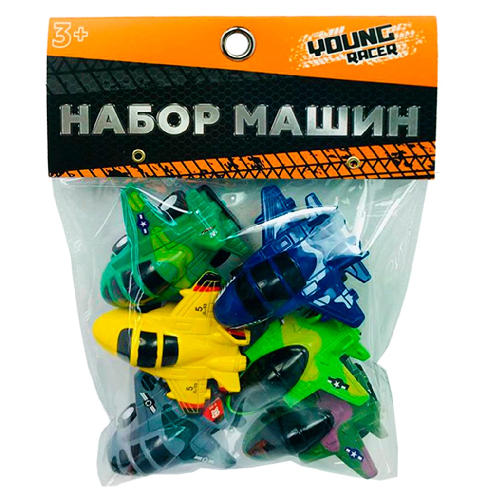 Набор машин Young Racer 2819-6YS Самолеты пластик в пак..