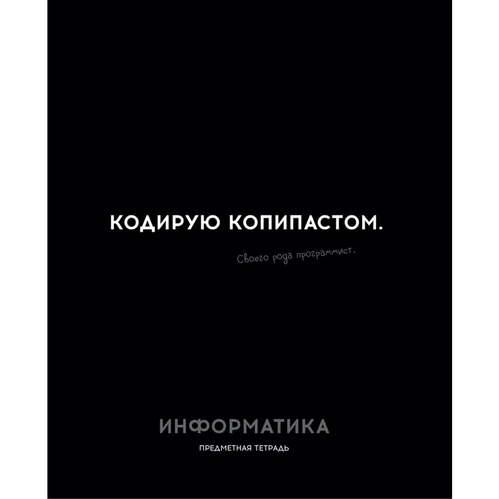 Тетрадь 48 л. клетка ИНФОРМАТИКА «ОСТРОУМИЕ И ОТВАГА» 48-2404