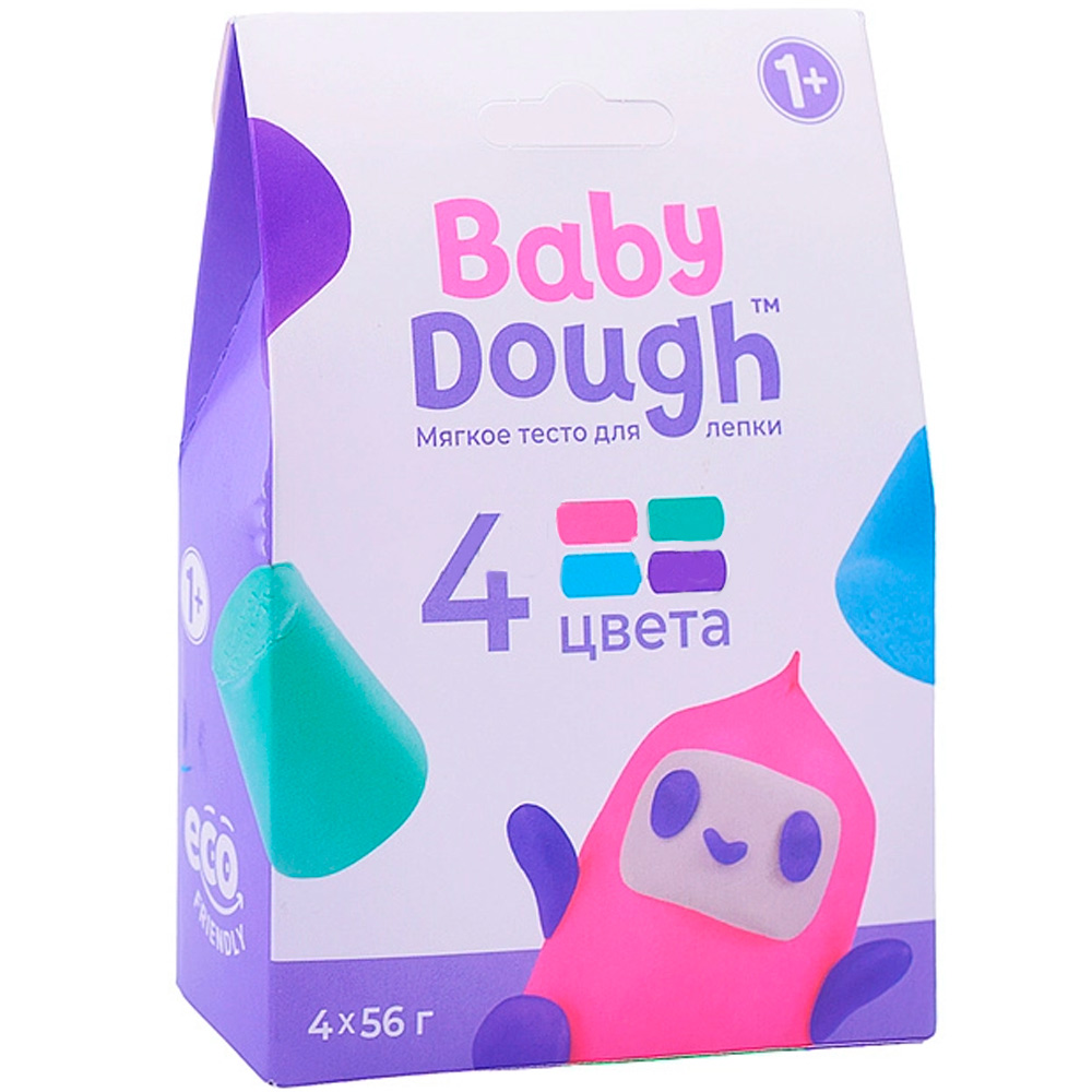 Набор для творчества Тесто для лепки в коробке 4 цвета №1 BABY DOUGH BD035