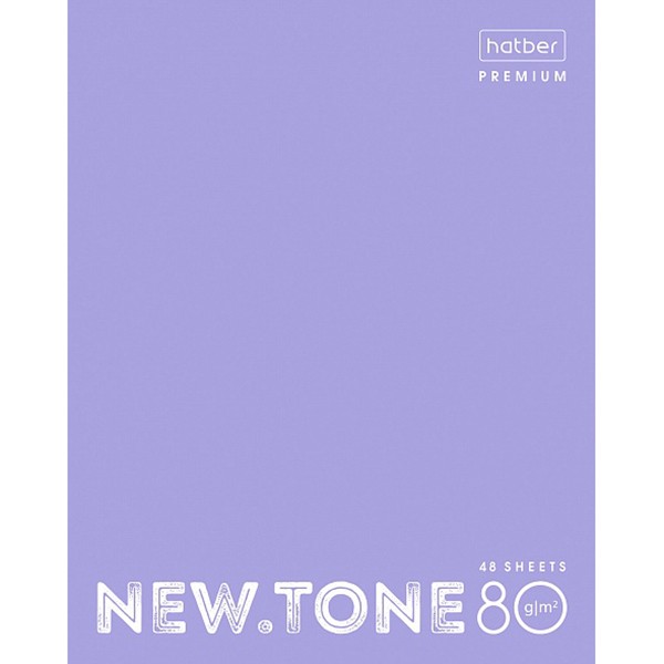 Тетрадь 48 л. клетка Premium NEWtone PASTEL Лаванда 019691