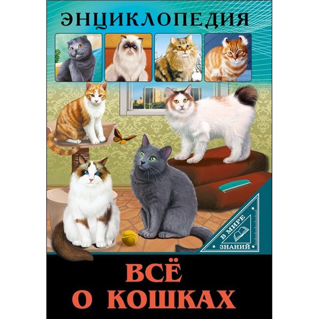 Книга Энциклопедия В Мире знаний 978-5-378-27545-8 Все о кошках