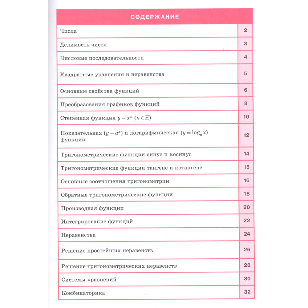 Справочник в таблицах. 978-5-8112-5344-9 Алгебра и начала анализа. 7-11 класс