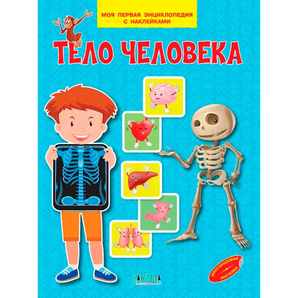 Книга 978-5-00132-350-1 Тело человека. Моя первая энциклопедия с наклейками