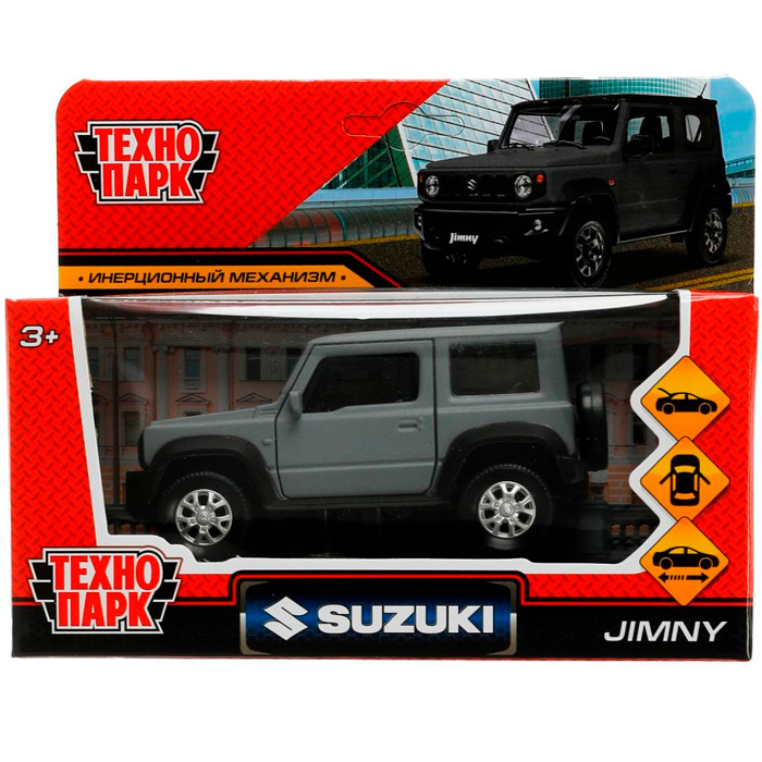 Модель JIMNY-12FIL-GY SUZUKI JIMNY 11,5 см сер Технопарк в кор. /72/