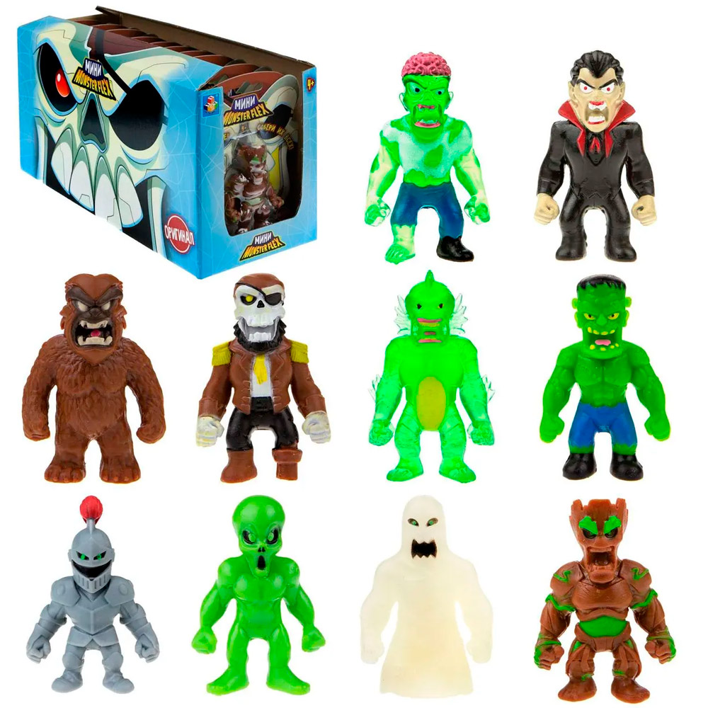 Игрушка MONSTER FLEX MINI тянущаяся фигурка 7см 1Toy Т21688-1 548-089 от  бренда 1TOY купить оптом в Екатеринбурге по низким ценам – Маркер Игрушка