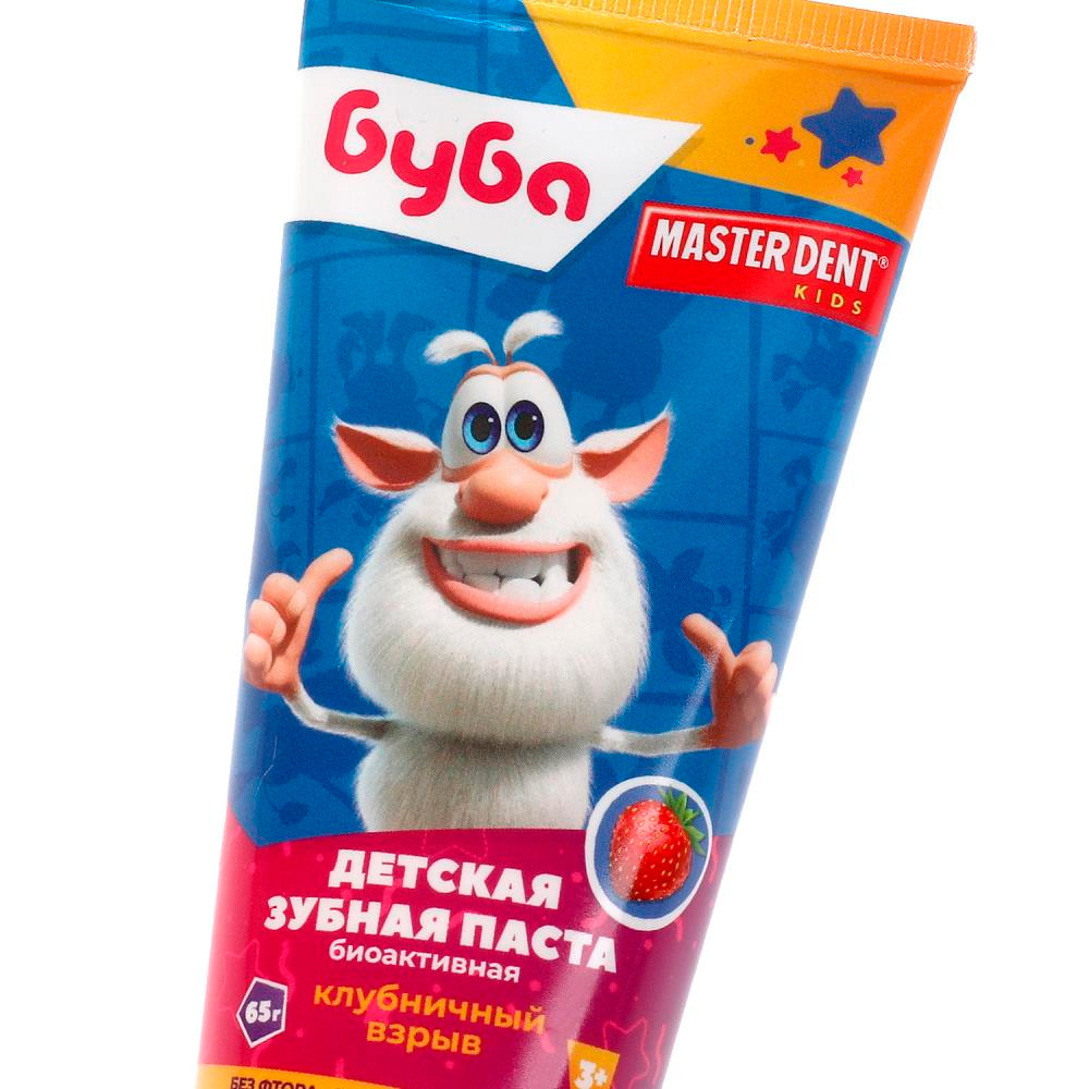 Зубная паста БУБА клубничный взрыв, 65 г MASTER DENT 117328-BU