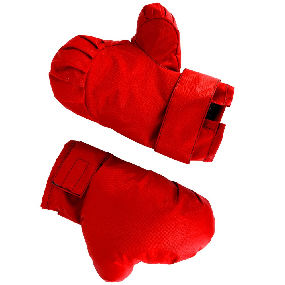 Боксерский набор Мишка 40 см красный,ткань Dvizhok.